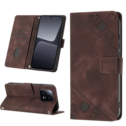 Skin-feel Embossed Leather Phone Case, For Nokia G22, For Xiaomi Poco C55 / Redmi 12C / 11A, For Xiaomi 13, For Xiaomi 13 Pro