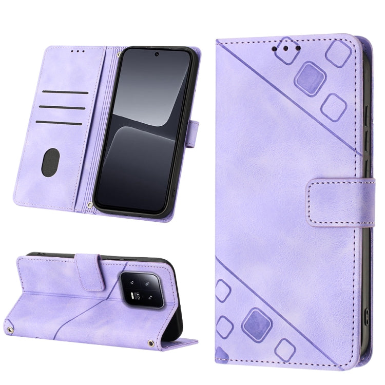 Skin-feel Embossed Leather Phone Case, For Nokia G22, For Xiaomi Poco C55 / Redmi 12C / 11A, For Xiaomi 13, For Xiaomi 13 Pro
