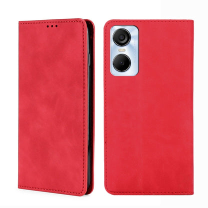 Skin Feel Magnetic Horizontal Flip Leather Phone Case, For Tecno Pop 6 Pro, For Tecno Pova 4, For Tecno Pova 4 Pro, For Huawei P60 / P60 Pro