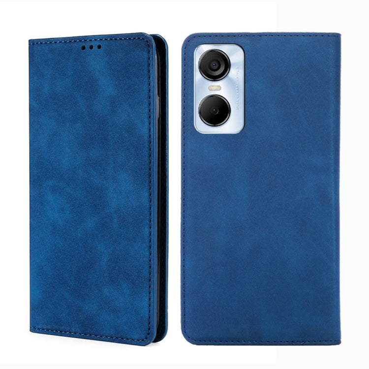 Skin Feel Magnetic Horizontal Flip Leather Phone Case, For Tecno Pop 6 Pro, For Tecno Pova 4, For Tecno Pova 4 Pro, For Huawei P60 / P60 Pro
