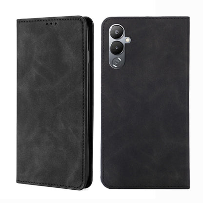 Skin Feel Magnetic Horizontal Flip Leather Phone Case, For Tecno Pop 6 Pro, For Tecno Pova 4, For Tecno Pova 4 Pro, For Huawei P60 / P60 Pro