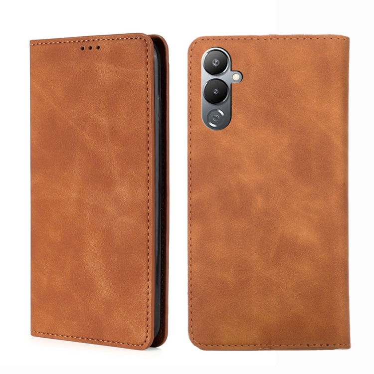 Skin Feel Magnetic Horizontal Flip Leather Phone Case, For Tecno Pop 6 Pro, For Tecno Pova 4, For Tecno Pova 4 Pro, For Huawei P60 / P60 Pro