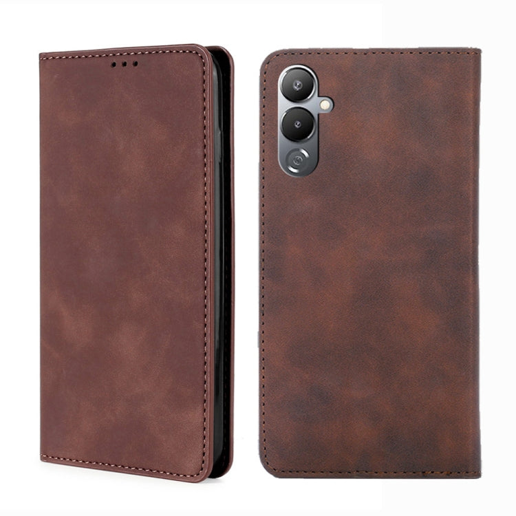 Skin Feel Magnetic Horizontal Flip Leather Phone Case, For Tecno Pop 6 Pro, For Tecno Pova 4, For Tecno Pova 4 Pro, For Huawei P60 / P60 Pro