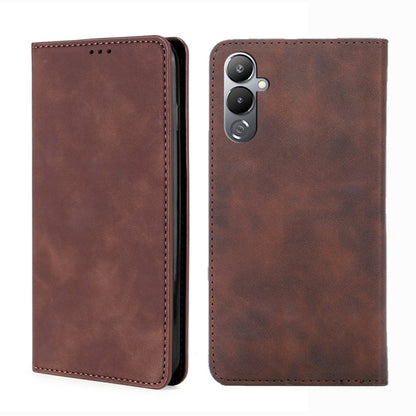 Skin Feel Magnetic Horizontal Flip Leather Phone Case, For Tecno Pop 6 Pro, For Tecno Pova 4, For Tecno Pova 4 Pro, For Huawei P60 / P60 Pro
