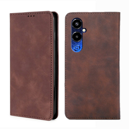 Skin Feel Magnetic Horizontal Flip Leather Phone Case, For Tecno Pop 6 Pro, For Tecno Pova 4, For Tecno Pova 4 Pro, For Huawei P60 / P60 Pro