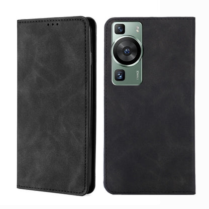 Skin Feel Magnetic Horizontal Flip Leather Phone Case, For Tecno Pop 6 Pro, For Tecno Pova 4, For Tecno Pova 4 Pro, For Huawei P60 / P60 Pro