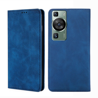 Skin Feel Magnetic Horizontal Flip Leather Phone Case, For Tecno Pop 6 Pro, For Tecno Pova 4, For Tecno Pova 4 Pro, For Huawei P60 / P60 Pro