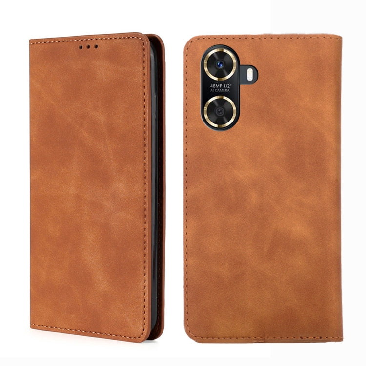 Skin Feel Magnetic Horizontal Flip Leather Phone Case, For Huawei Enjoy 60, For Nokia G22, For OnePlus Ace 2V 5G