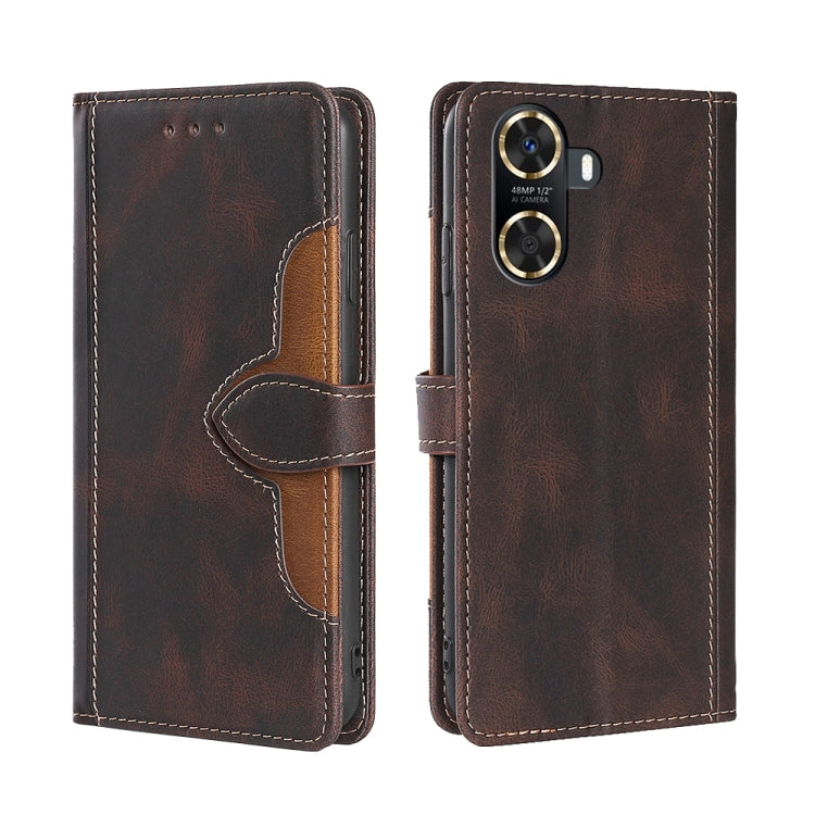 Skin Feel Magnetic Buckle Leather Phone Case, For Huawei P60 / P60 Pro, For Huawei Enjoy 60, For OPPO Find X6 5G, For OPPO Find X6 Pro 5G, For Realme C55 4G, For Realme GT Neo 5 / GT3