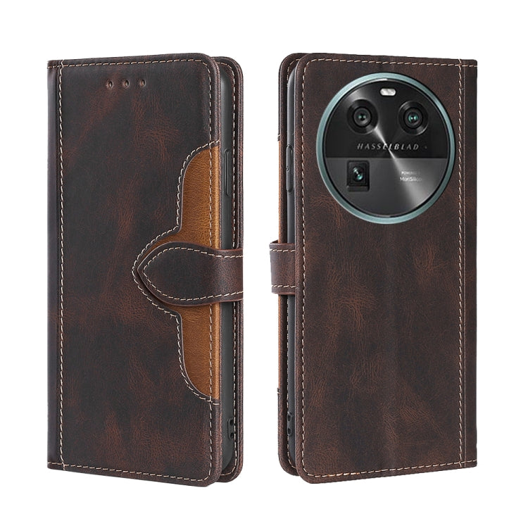 Skin Feel Magnetic Buckle Leather Phone Case, For Huawei P60 / P60 Pro, For Huawei Enjoy 60, For OPPO Find X6 5G, For OPPO Find X6 Pro 5G, For Realme C55 4G, For Realme GT Neo 5 / GT3