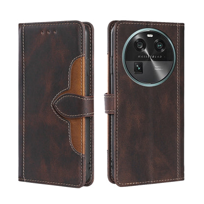Skin Feel Magnetic Buckle Leather Phone Case, For Huawei P60 / P60 Pro, For Huawei Enjoy 60, For OPPO Find X6 5G, For OPPO Find X6 Pro 5G, For Realme C55 4G, For Realme GT Neo 5 / GT3