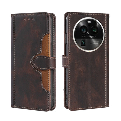 Skin Feel Magnetic Buckle Leather Phone Case, For Huawei P60 / P60 Pro, For Huawei Enjoy 60, For OPPO Find X6 5G, For OPPO Find X6 Pro 5G, For Realme C55 4G, For Realme GT Neo 5 / GT3