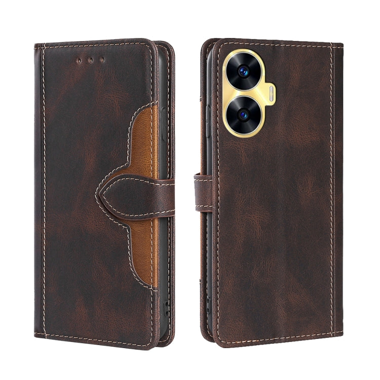 Skin Feel Magnetic Buckle Leather Phone Case, For Huawei P60 / P60 Pro, For Huawei Enjoy 60, For OPPO Find X6 5G, For OPPO Find X6 Pro 5G, For Realme C55 4G, For Realme GT Neo 5 / GT3