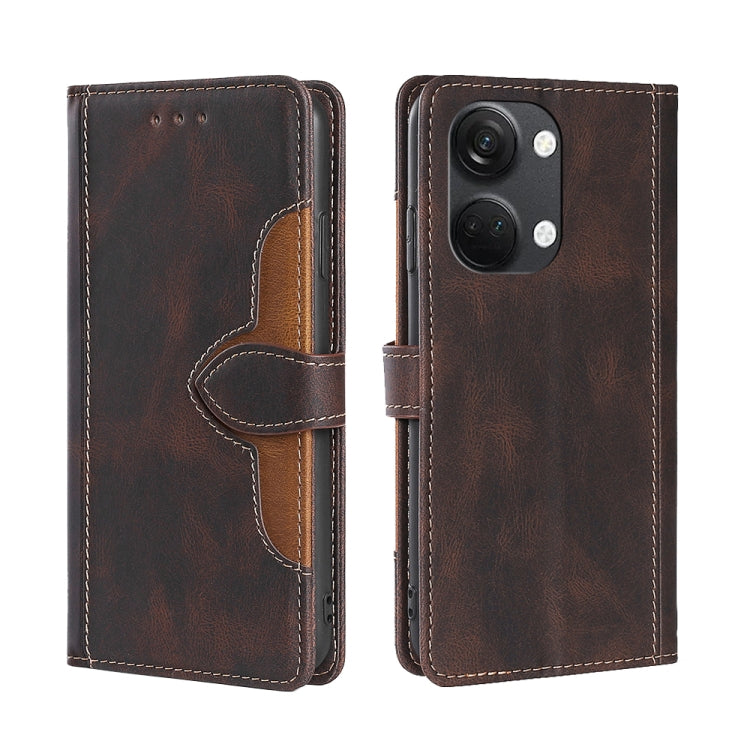 Skin Feel Magnetic Buckle Leather Phone Case, For Realme V30 5G / V30T, For vivo S16e, For vivo Y100 5G, For Xiaomi Redmi Note 12 4G Global, For OnePlus Ace 2V 5G, For Nokia G22