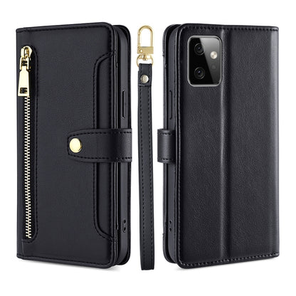Sheep Texture Cross-body Zipper Wallet Leather Phone Case, For Motorola Moto G Power 2023, For vivo S16e, For vivo Y100 5G, For OPPO Find X6 5G