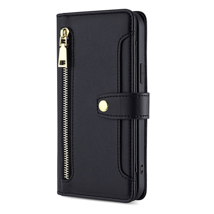 Sheep Texture Cross-body Zipper Wallet Leather Phone Case, For Motorola Moto G Power 2023, For vivo S16e, For vivo Y100 5G, For OPPO Find X6 5G