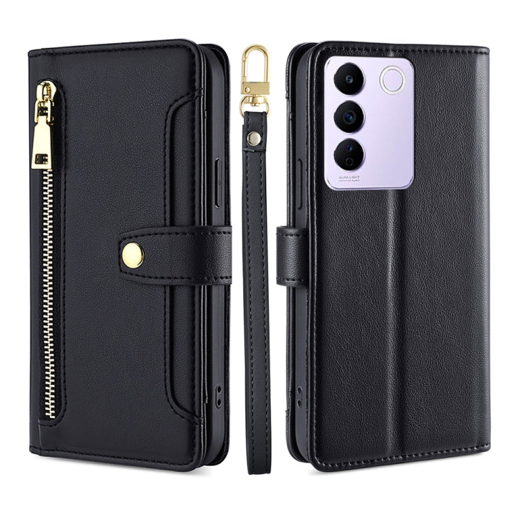 Sheep Texture Cross-body Zipper Wallet Leather Phone Case, For Motorola Moto G Power 2023, For vivo S16e, For vivo Y100 5G, For OPPO Find X6 5G