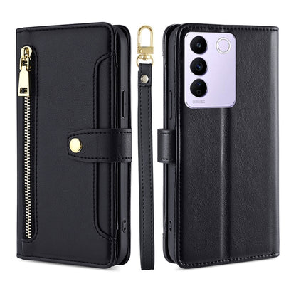 Sheep Texture Cross-body Zipper Wallet Leather Phone Case, For Motorola Moto G Power 2023, For vivo S16e, For vivo Y100 5G, For OPPO Find X6 5G