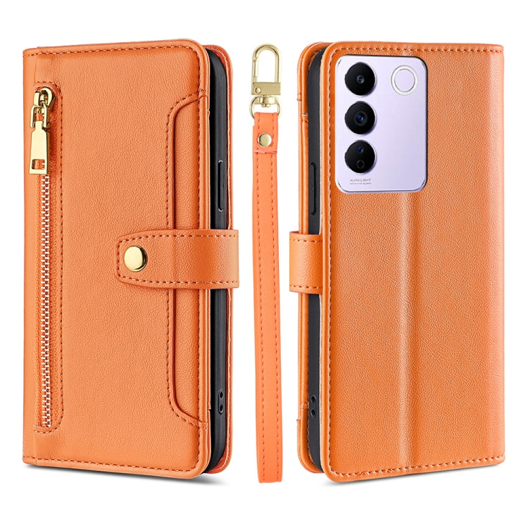 Sheep Texture Cross-body Zipper Wallet Leather Phone Case, For Motorola Moto G Power 2023, For vivo S16e, For vivo Y100 5G, For OPPO Find X6 5G
