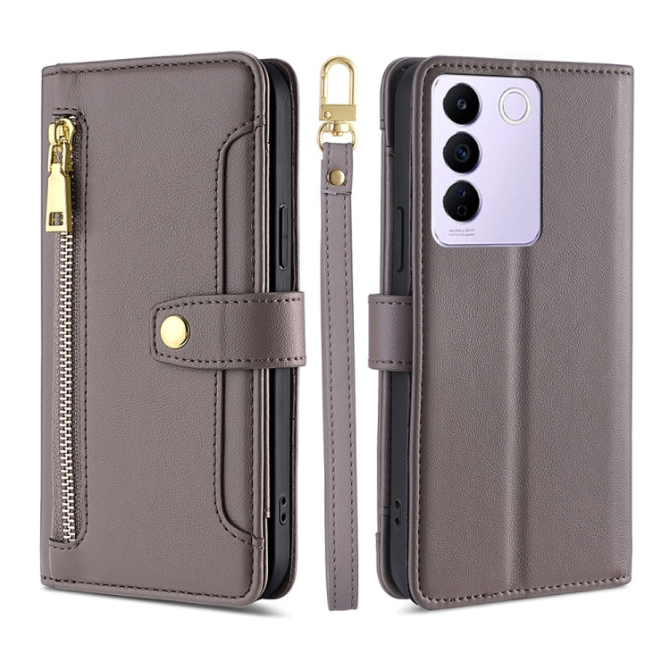 Sheep Texture Cross-body Zipper Wallet Leather Phone Case, For Motorola Moto G Power 2023, For vivo S16e, For vivo Y100 5G, For OPPO Find X6 5G