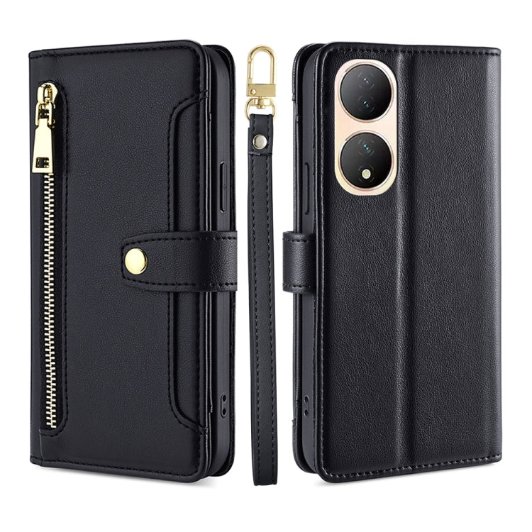 Sheep Texture Cross-body Zipper Wallet Leather Phone Case, For Motorola Moto G Power 2023, For vivo S16e, For vivo Y100 5G, For OPPO Find X6 5G