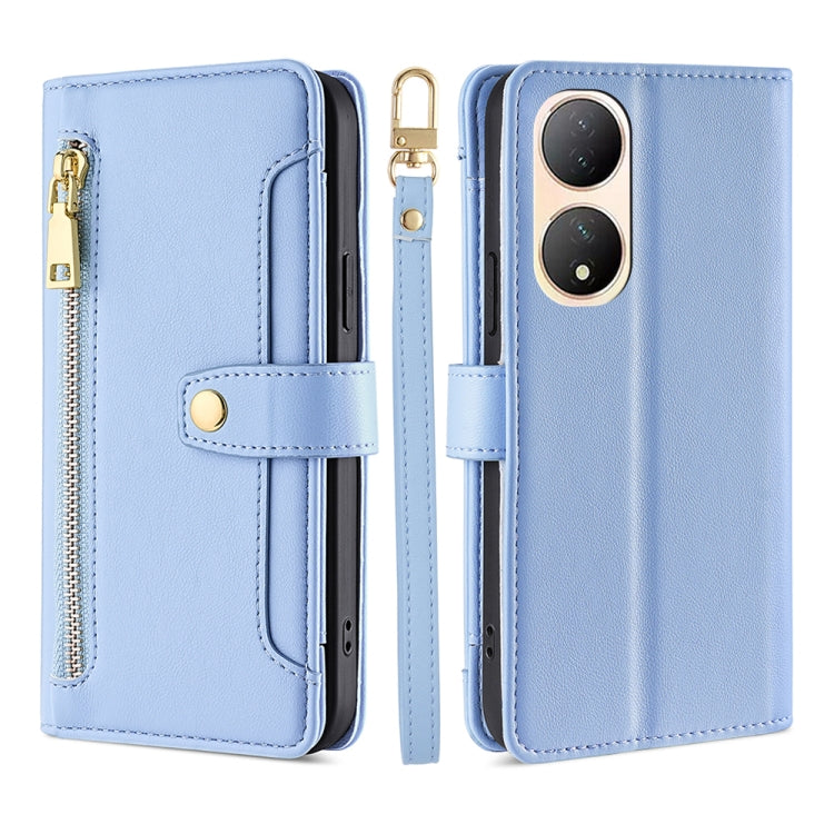 Sheep Texture Cross-body Zipper Wallet Leather Phone Case, For Motorola Moto G Power 2023, For vivo S16e, For vivo Y100 5G, For OPPO Find X6 5G