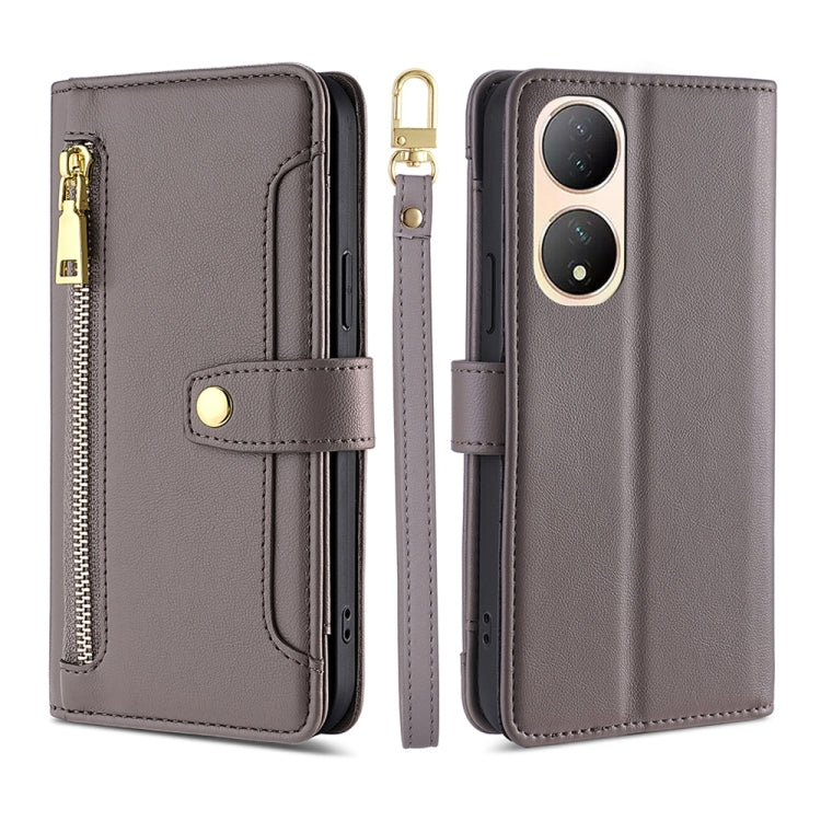 Sheep Texture Cross-body Zipper Wallet Leather Phone Case, For Motorola Moto G Power 2023, For vivo S16e, For vivo Y100 5G, For OPPO Find X6 5G