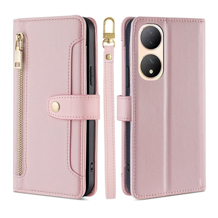 Sheep Texture Cross-body Zipper Wallet Leather Phone Case, For Motorola Moto G Power 2023, For vivo S16e, For vivo Y100 5G, For OPPO Find X6 5G