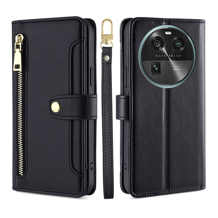 Sheep Texture Cross-body Zipper Wallet Leather Phone Case, For Motorola Moto G Power 2023, For vivo S16e, For vivo Y100 5G, For OPPO Find X6 5G