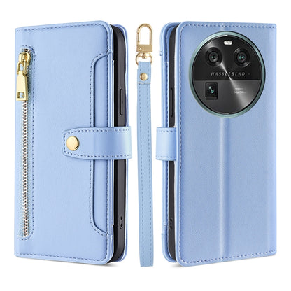 Sheep Texture Cross-body Zipper Wallet Leather Phone Case, For Motorola Moto G Power 2023, For vivo S16e, For vivo Y100 5G, For OPPO Find X6 5G