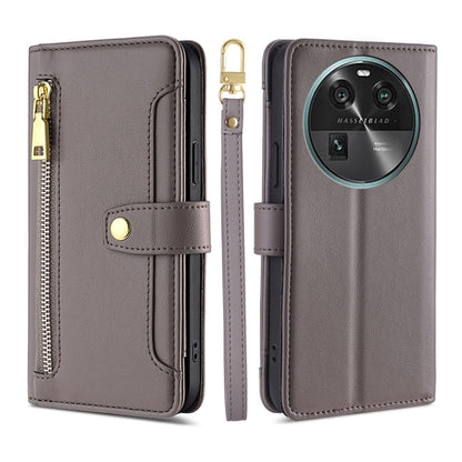 Sheep Texture Cross-body Zipper Wallet Leather Phone Case, For Motorola Moto G Power 2023, For vivo S16e, For vivo Y100 5G, For OPPO Find X6 5G