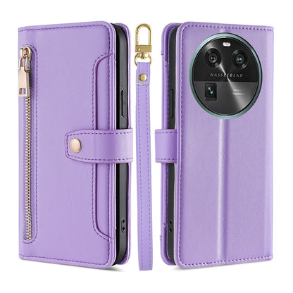 Sheep Texture Cross-body Zipper Wallet Leather Phone Case, For Motorola Moto G Power 2023, For vivo S16e, For vivo Y100 5G, For OPPO Find X6 5G