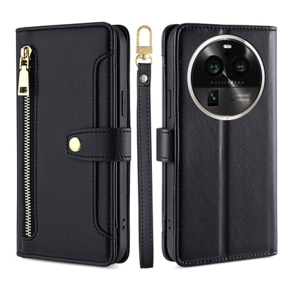 Sheep Texture Cross-body Zipper Wallet Leather Phone Case, For OPPO Find X6 Pro 5G, For Realme C55 4G, For Realme GT Neo5, For Realme V30 5G / V30T