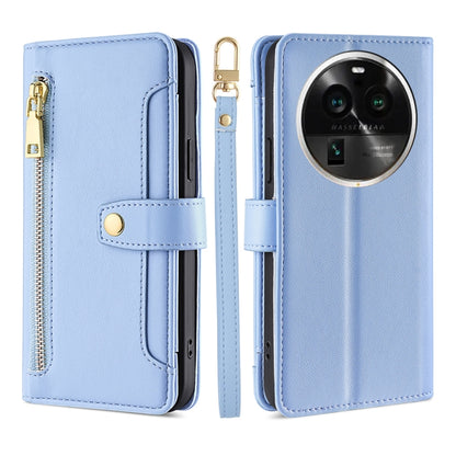 Sheep Texture Cross-body Zipper Wallet Leather Phone Case, For OPPO Find X6 Pro 5G, For Realme C55 4G, For Realme GT Neo5, For Realme V30 5G / V30T