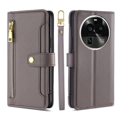 Sheep Texture Cross-body Zipper Wallet Leather Phone Case, For OPPO Find X6 Pro 5G, For Realme C55 4G, For Realme GT Neo5, For Realme V30 5G / V30T
