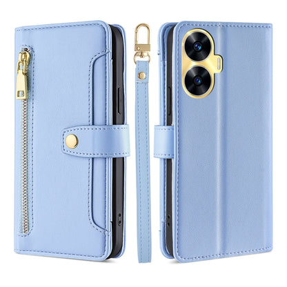 Sheep Texture Cross-body Zipper Wallet Leather Phone Case, For OPPO Find X6 Pro 5G, For Realme C55 4G, For Realme GT Neo5, For Realme V30 5G / V30T