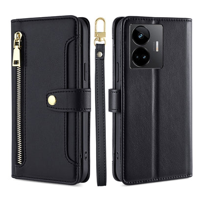 Sheep Texture Cross-body Zipper Wallet Leather Phone Case, For OPPO Find X6 Pro 5G, For Realme C55 4G, For Realme GT Neo5, For Realme V30 5G / V30T