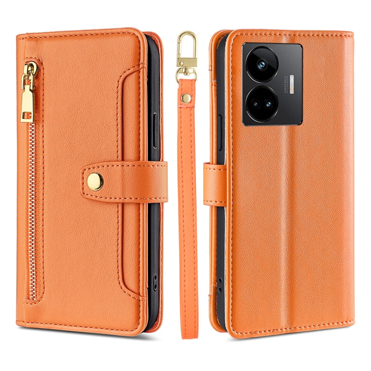 Sheep Texture Cross-body Zipper Wallet Leather Phone Case, For OPPO Find X6 Pro 5G, For Realme C55 4G, For Realme GT Neo5, For Realme V30 5G / V30T