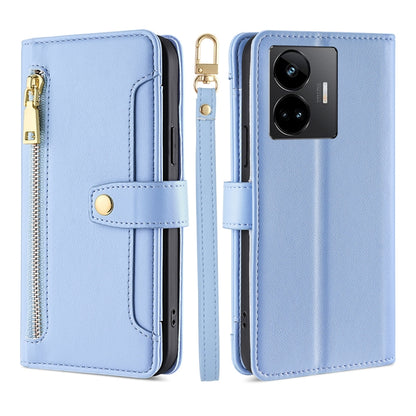 Sheep Texture Cross-body Zipper Wallet Leather Phone Case, For OPPO Find X6 Pro 5G, For Realme C55 4G, For Realme GT Neo5, For Realme V30 5G / V30T