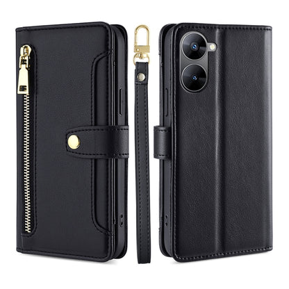 Sheep Texture Cross-body Zipper Wallet Leather Phone Case, For OPPO Find X6 Pro 5G, For Realme C55 4G, For Realme GT Neo5, For Realme V30 5G / V30T