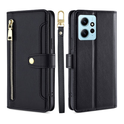 Sheep Texture Cross-body Zipper Wallet Leather Phone Case, For Xiaomi Redmi Note 12 4G Global, For Huawei P60 / P60 Pro, For Nokia G22, For Honor Magic5
