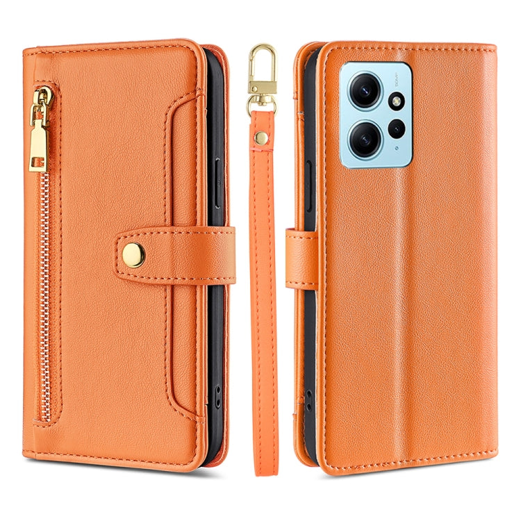 Sheep Texture Cross-body Zipper Wallet Leather Phone Case, For Xiaomi Redmi Note 12 4G Global, For Huawei P60 / P60 Pro, For Nokia G22, For Honor Magic5