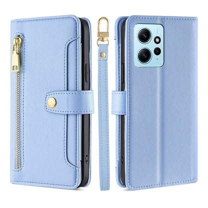 Sheep Texture Cross-body Zipper Wallet Leather Phone Case, For Xiaomi Redmi Note 12 4G Global, For Huawei P60 / P60 Pro, For Nokia G22, For Honor Magic5