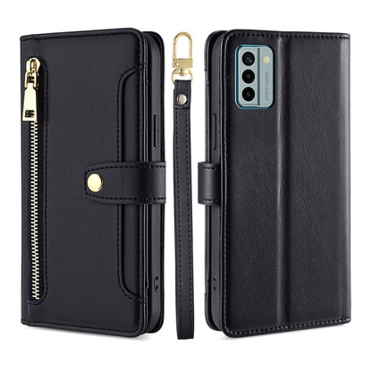 Sheep Texture Cross-body Zipper Wallet Leather Phone Case, For Xiaomi Redmi Note 12 4G Global, For Huawei P60 / P60 Pro, For Nokia G22, For Honor Magic5