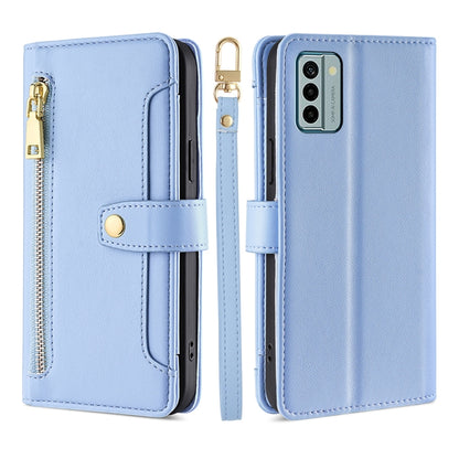 Sheep Texture Cross-body Zipper Wallet Leather Phone Case, For Xiaomi Redmi Note 12 4G Global, For Huawei P60 / P60 Pro, For Nokia G22, For Honor Magic5