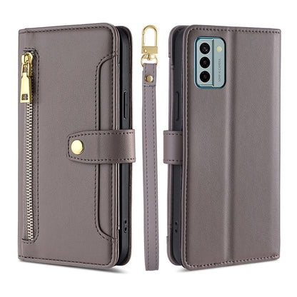 Sheep Texture Cross-body Zipper Wallet Leather Phone Case, For Xiaomi Redmi Note 12 4G Global, For Huawei P60 / P60 Pro, For Nokia G22, For Honor Magic5