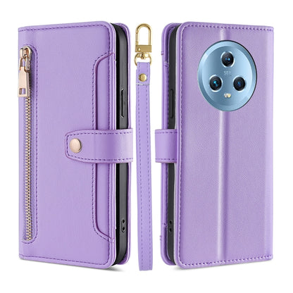 Sheep Texture Cross-body Zipper Wallet Leather Phone Case, For Xiaomi Redmi Note 12 4G Global, For Huawei P60 / P60 Pro, For Nokia G22, For Honor Magic5