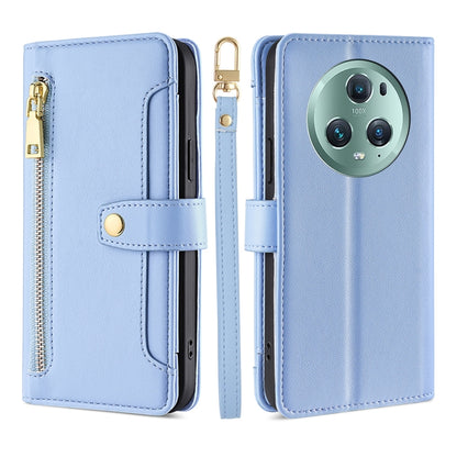 Sheep Texture Cross-body Zipper Wallet Leather Phone Case, For Honor Magic5 Pro, For Honor X5 4G, For Honor X40, For OnePlus Ace 2V 5G