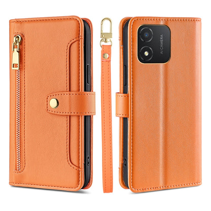 Sheep Texture Cross-body Zipper Wallet Leather Phone Case, For Honor Magic5 Pro, For Honor X5 4G, For Honor X40, For OnePlus Ace 2V 5G