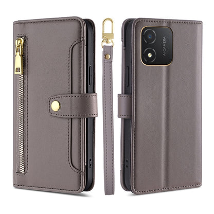 Sheep Texture Cross-body Zipper Wallet Leather Phone Case, For Honor Magic5 Pro, For Honor X5 4G, For Honor X40, For OnePlus Ace 2V 5G